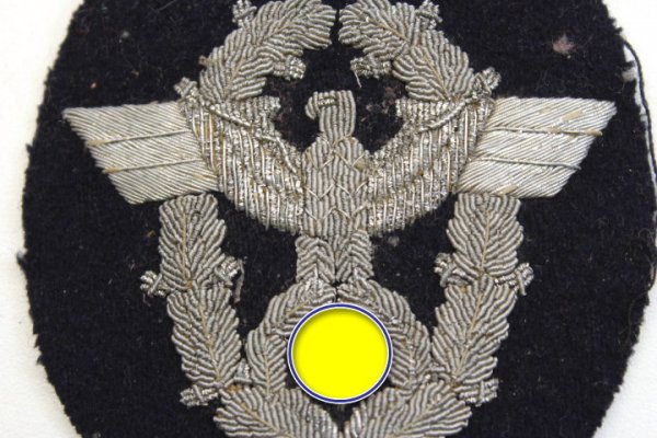 Wehrmacht large police sleeve eagle for officers