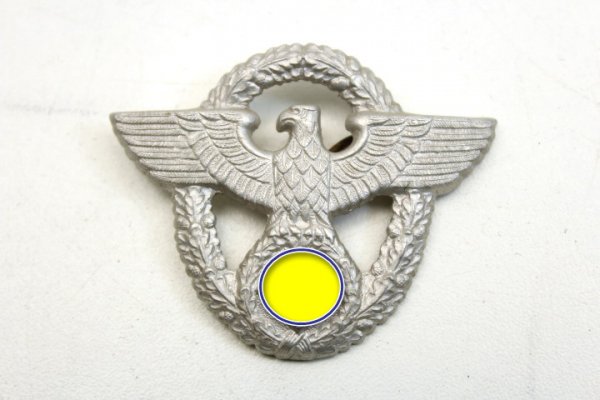 Wehrmacht Polizei Mützenadler für die Schirmmütze 2. Form