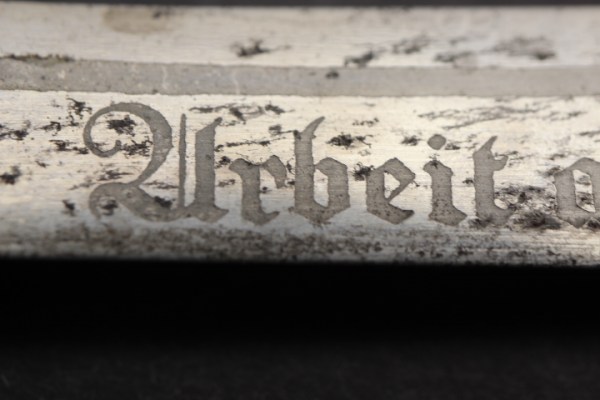 Ww2 RAD Führer, Miniatur Dolch, Hauer, Dolch Miniatur im Etui, Bernsteingriff, frühes Eickhorn Logo, original