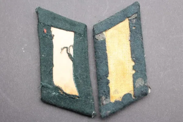 Wehrmacht Kragenspiegel für einen Offizier Stabsarzt Sanitäter
