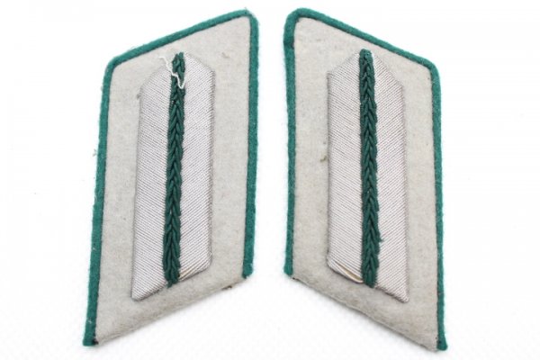 Ww2 Wehrmacht Heer - Pair of collar tabs for a civil servant for the duration of the war in the senior service