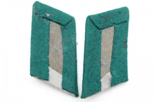 Ww2 Wehrmacht Heer - Pair of collar tabs for a civil servant for the duration of the war in the senior service