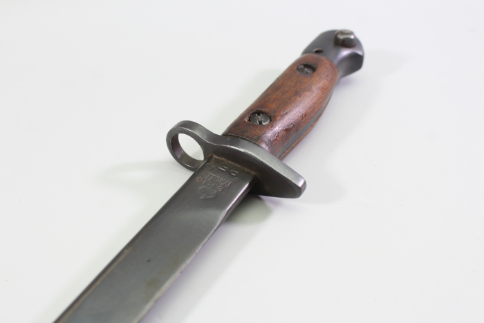 WW2 British/Indian R.F.I. Mk II SMLE Bayonett mit Lederscheide