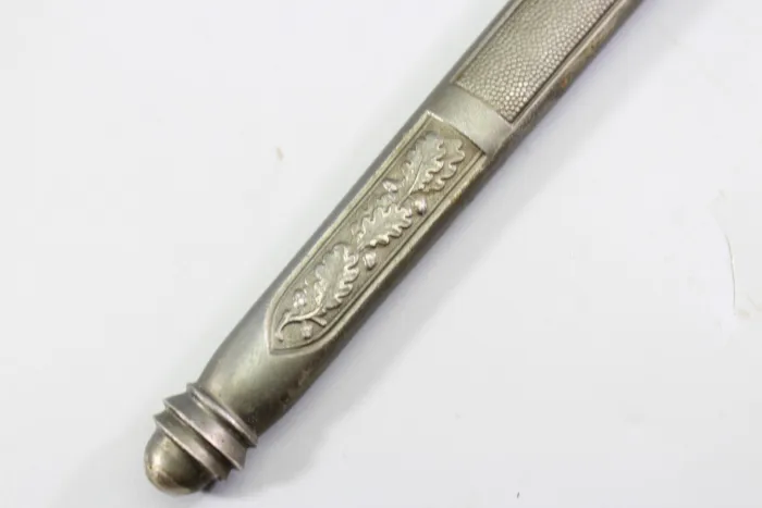Top Luftwaffen Offiziersdolch mit orangem Griff, Hersteller SMF, Solingen Dolch - Luftwaffe, Abnahmestempel, Gehänge