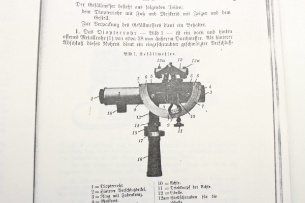 Ww2 pioneer height measuring device E. Sprenger Berlin 2168