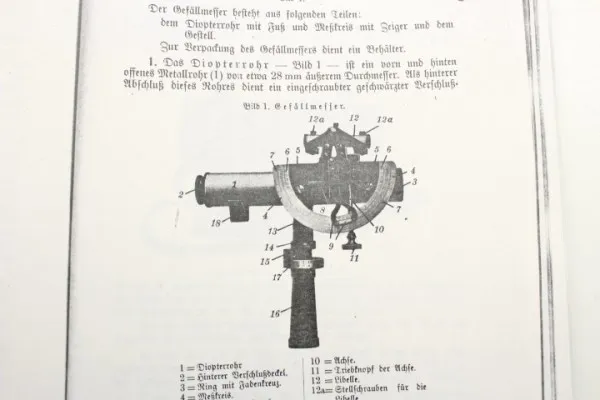 Ww2 Pionier Höhenmessgerät für Flugplätze P.G.S 1939