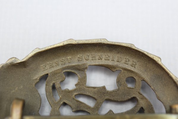 Reich Sport Badge DRL in bronze, denazified, manufacturer Ernst Schneider Lüdenscheid