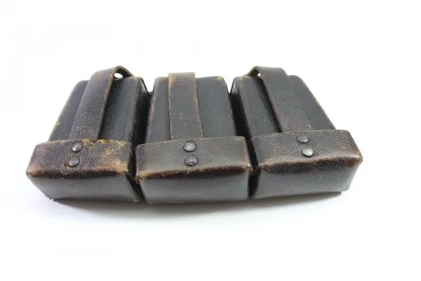 Cartridge pouch 3 compartments for K98 carbine stamped with RB number