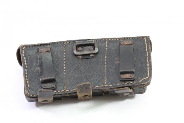 Cartridge pouch 3 compartments for K98 carbine stamped with RB number