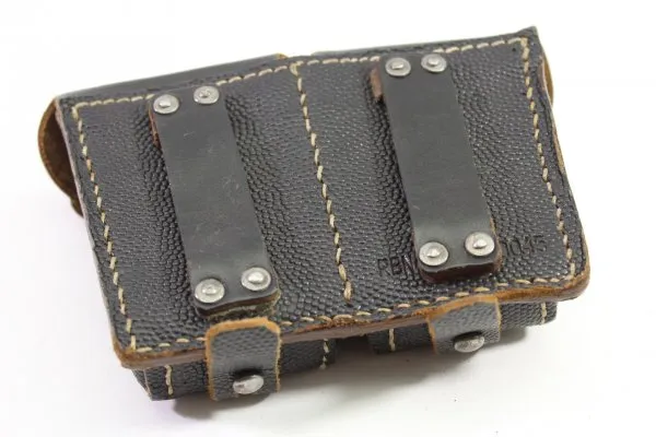 Cartridge pouch 2 compartments for K98 carbine stamped with RB number