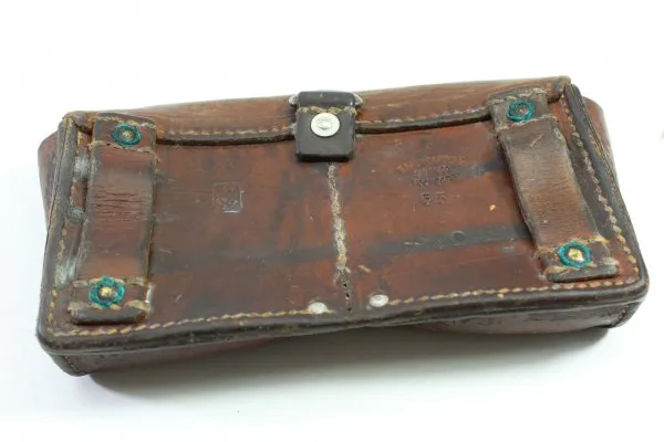 Swiss cartridge pouch in good condition with manufacturer and markings on the back