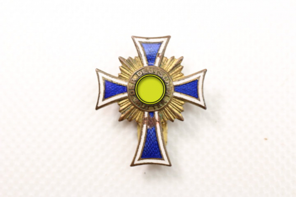Ww2 miniature mother cross in gold on clasp jeweler production, unique piece