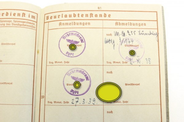 ww2 Wehrmacht Wehrpass Heer mit Begleitschreiben, RAD und MG Bataillon