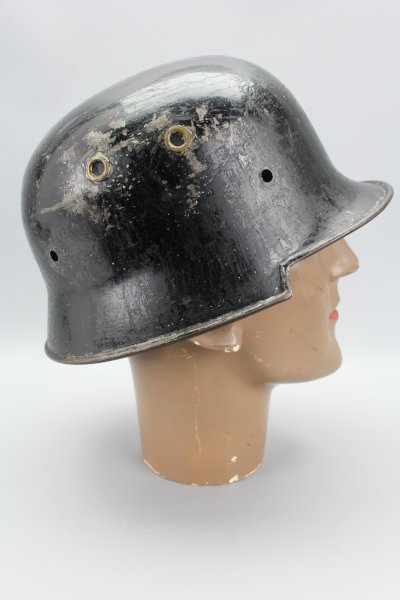 Old German fire brigade helmet, steel helmet fire brigade