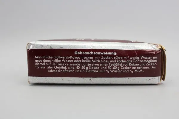 ww2 Catering Stollwerck Silver Cocoa Pack Black deoiled cocoa powder