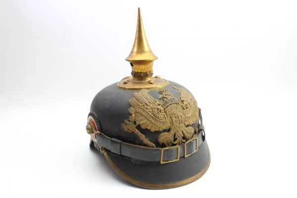 Pickelhaube für Mannschaften im 1. Hannoverschen Infanterie-Regiment Nr. 77  