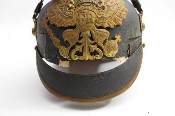 Pickelhaube für Mannschaften im 1. Hannoverschen Infanterie-Regiment Nr. 77  