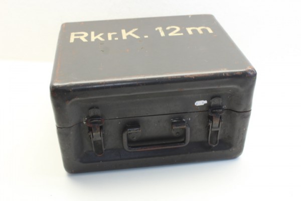 WW2 German Wehrmacht directional range collimator 12M - Rkr.K. 12m container with accessories and military service regulations incl. equipment