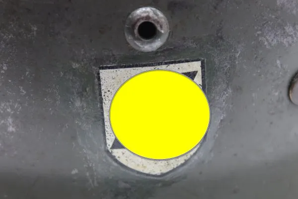 Former SS helmet M35 apple green with double emblem and acceptance stamp, manufacturer Q66
