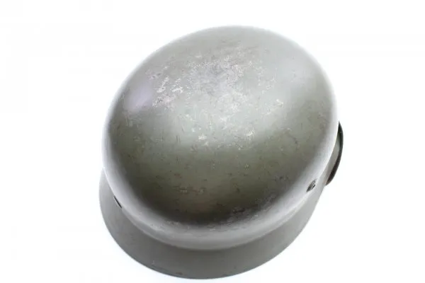 Former SS helmet M35 apple green with double emblem and acceptance stamp, manufacturer Q66