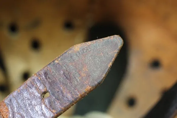 Former SS helmet M35 apple green with double emblem and acceptance stamp, manufacturer Q66