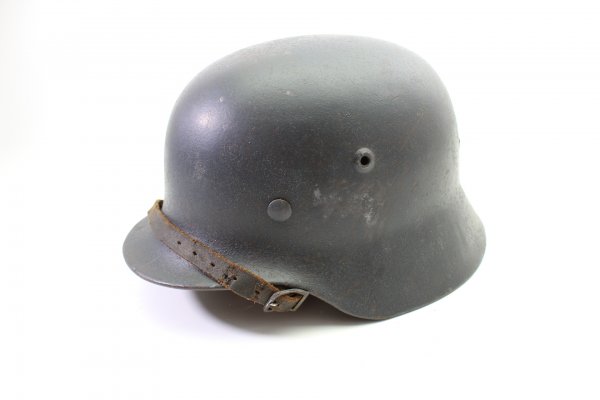Wehrmacht Stahlhelm M40 dunkelblau Rauhtarn Hersteller SE - hkp66 Sächsische Emailier- und Stanzwerke A.G