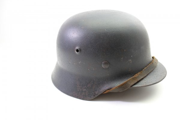 Wehrmacht Stahlhelm M40 dunkelblau Rauhtarn Hersteller SE - hkp66 Sächsische Emailier- und Stanzwerke A.G