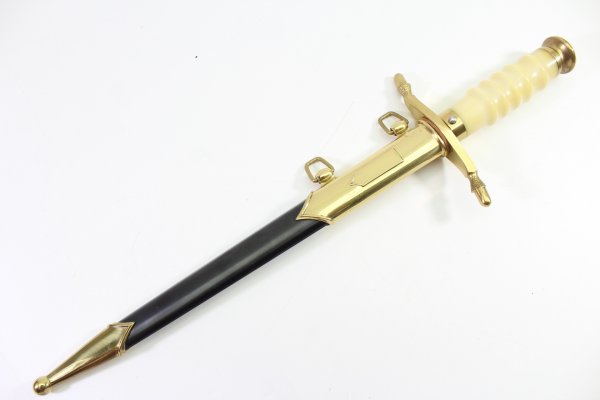 Geschenkdolch - DDR NVA Generalsdolch LSK Landstreitkräfte mit Gehänge + Hänger im Etui