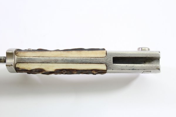 Wehrmacht Extra-Seitengewehr mit Hirschhorngriffschalen K98