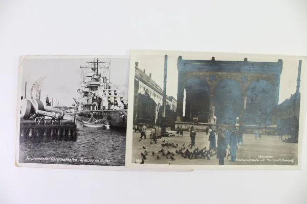 Set consisting of 53 different postcards