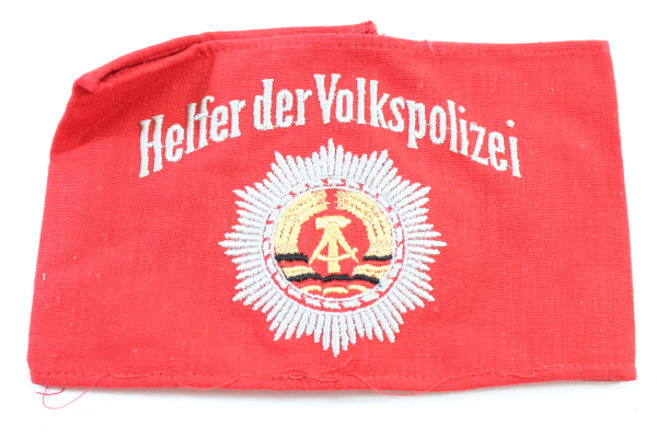 GDR armband helper of the People's Police