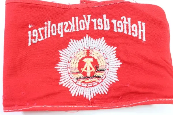 DDR Armbinde Helfer der Volkspolizei