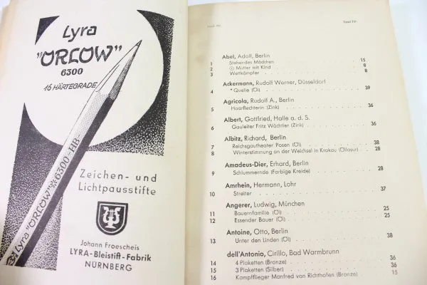 Exhibition catalog for the Great German Art Exhibition 1942