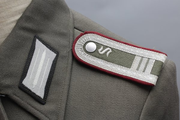 Early NVA / GDR uniform jacket guard regiment "Feliks Dzierzynski" Stasi officer students in the 3rd year of study including trousers