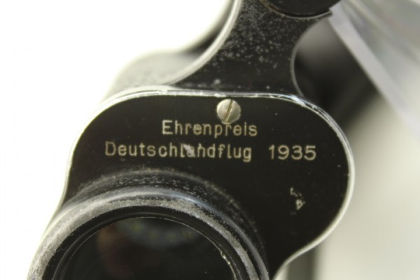 Honorary flight to Germany in 1935 from I.G Farbenindustrie Aktiengesellschaft, Carl Zeiss binoculars