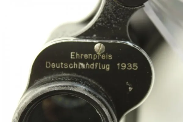 Service glass Wehrmacht honorary award Germany flight 1935 from I.G Farbenindustrie Aktiengesellschaft, Carl Zeiss binoculars