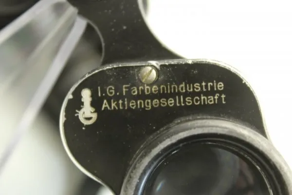 Service glass Wehrmacht honorary award Germany flight 1935 from I.G Farbenindustrie Aktiengesellschaft, Carl Zeiss binoculars