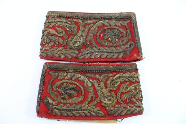 Deutsches Kaiserreich Preußen – Paar Ärmelaufschläge  M1860 für einen General