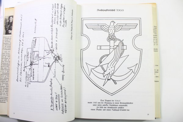 Ärmelabzeichen Nachtjagdleitschiff NJL Togo Kriegsmarine