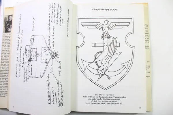 Sleeve insignia of the night fighter lead ship NJL Togo Kriegsmarine