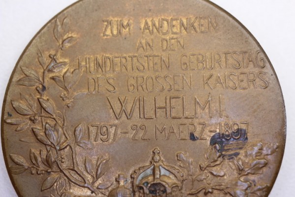 Medaille Wilhelm der Große Deutscher Kaiser. König von Preussen.