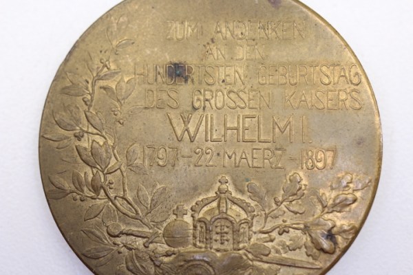 Medal Wilhelm the Great German Emperor. King of Prussia.