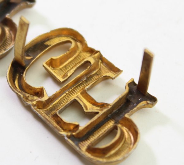 Wehrmacht Shoulder Board Overlay GFP Secret Field Police in Gold
