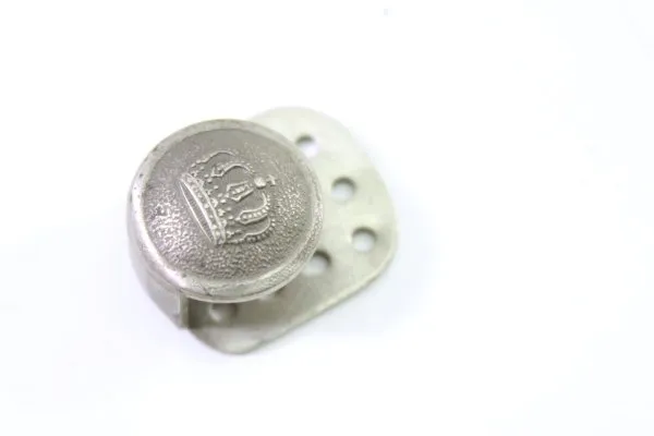 Kaiserreich, silberfarbener Schoßknopf, ca. 21 mm
