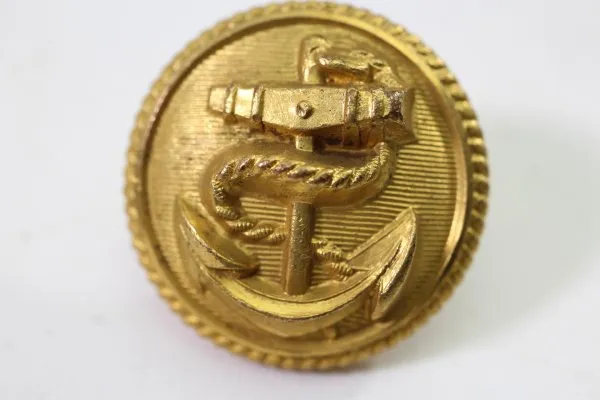 6 pieces Marine uniform button 23mm back Extra Standard Treble