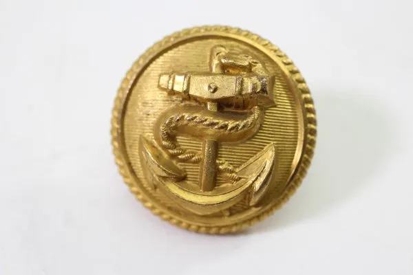 6 buttons Marine Uniform gold-plated, 23 mm diameter