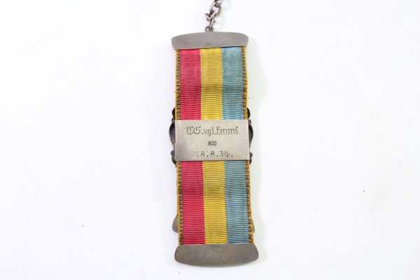 Antique student and beer snaffle made of 800 silver, engraved in 1934