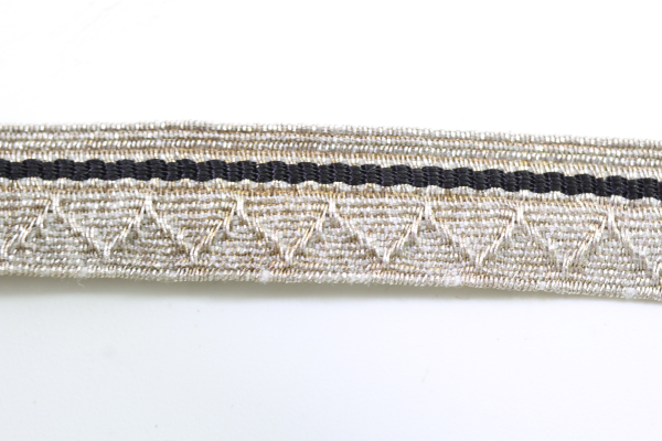 Tresse Uniform Kragenspiegel Silber Litze Litzenbreite10 mm