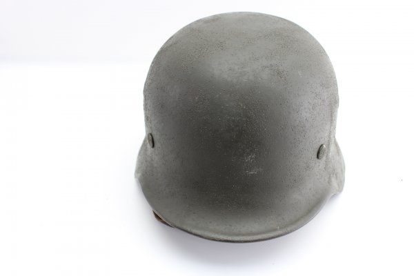 WW2 German M 40 steel helmet camouflage Normandy manufacturer EF 66
