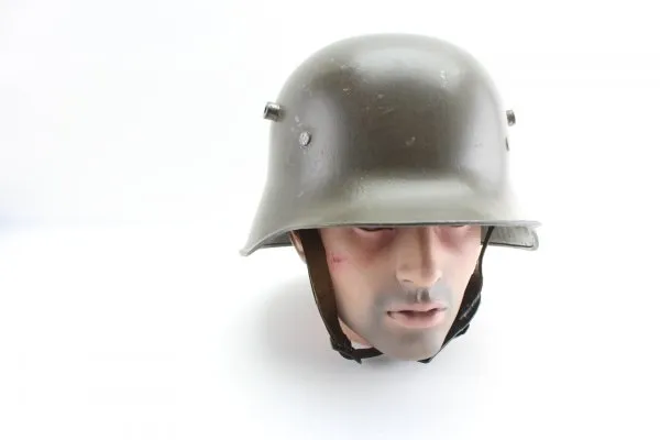 Ww1 German M 18 mit Innenfutter und Rosshaar Helm 1. WK, Trägername